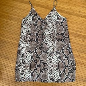 Crocodile print summer dress